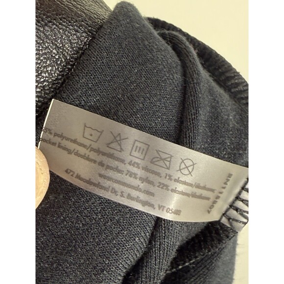 Commando Women's Black Faux Leather Jogger Pants Size Large L Pockets - Picture 8 of 9